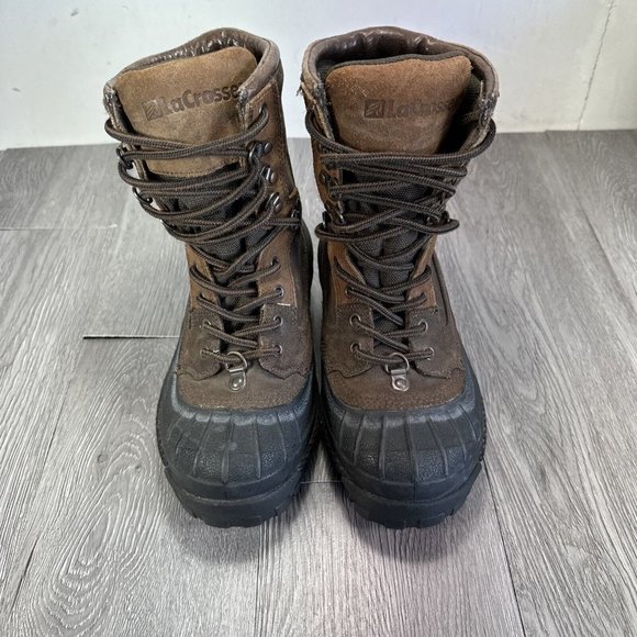 LaCrosse Leather Insulated Thermolite Winter Boots Men 6 Brown main image 7